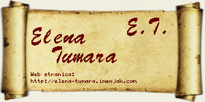 Elena Tumara vizit kartica